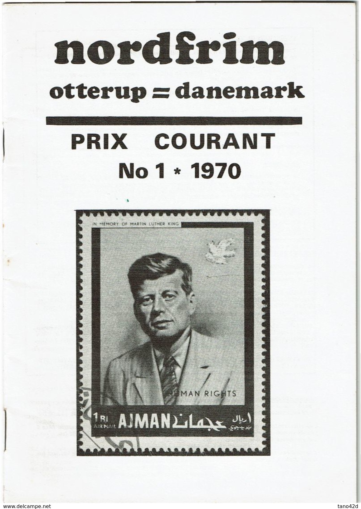 BR39 - NORDFRIM - PRIX COURANT 1970  POIDS 70gr - Cataloghi Di Case D'aste