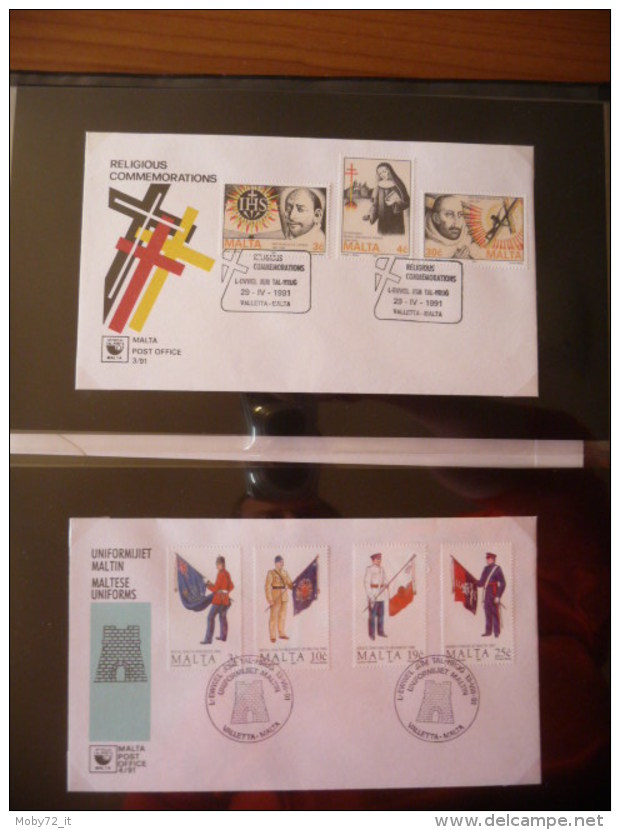 Collezione FDC Malta 1967/95 (m220)