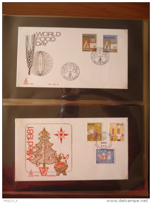 Collezione FDC Malta 1967/95 (m220)