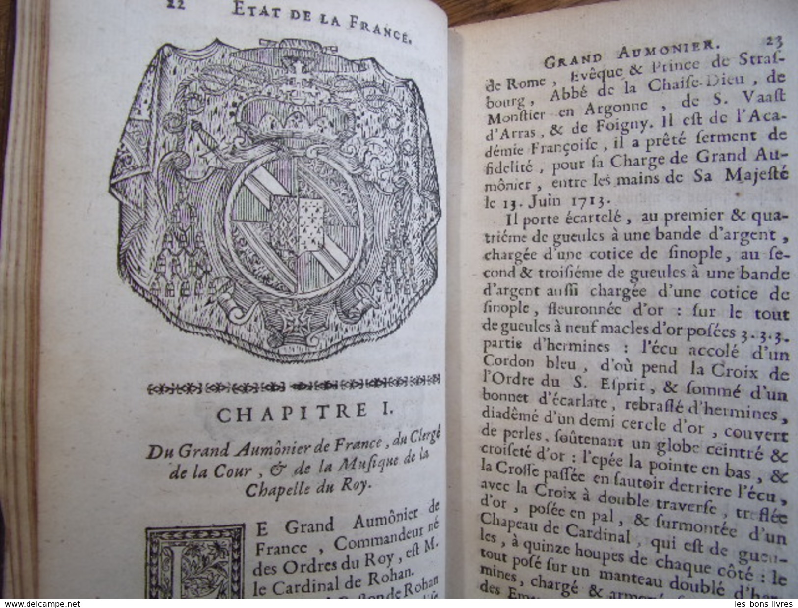 L’ÉTAT DE LA FRANCE Princes, Ducs & Pairs Avec Blasons 1718 - Tot De 18de Eeuw
