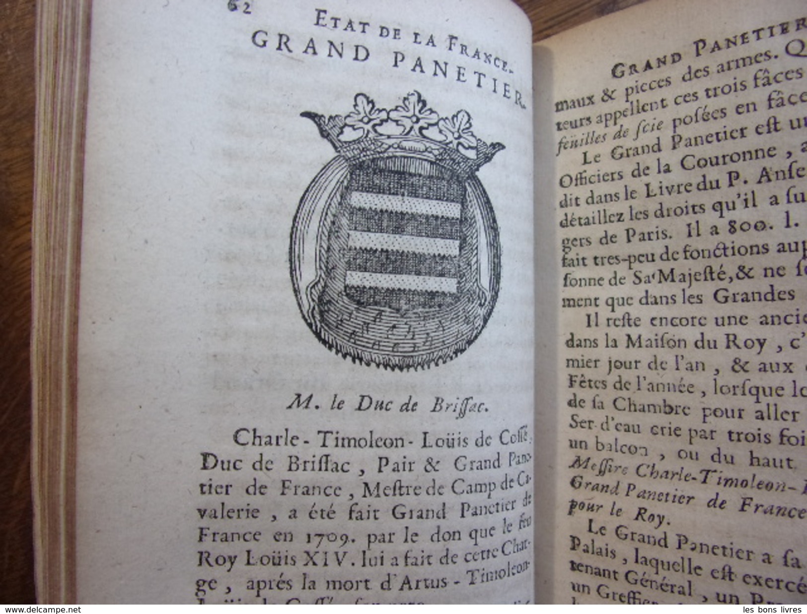 L’ÉTAT DE LA FRANCE Princes, Ducs & Pairs Avec Blasons 1718 - Before 18th Century