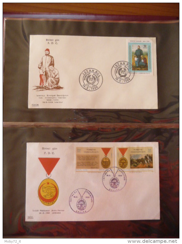 Collezione FDC Turchia 1968/74 (m234)