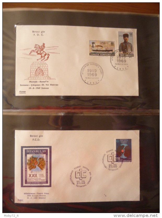 Collezione FDC Turchia 1968/74 (m234)