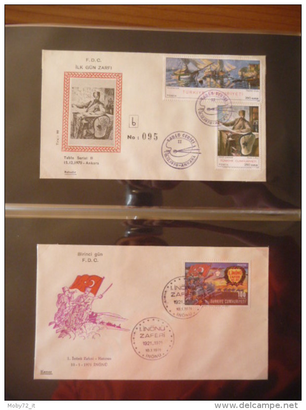 Collezione FDC Turchia 1968/74 (m234)