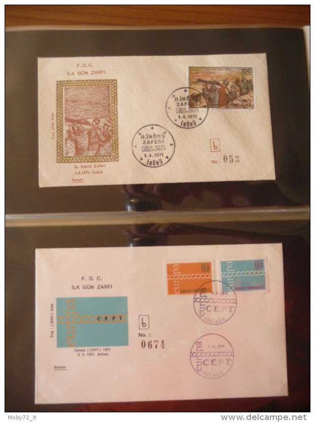 Collezione FDC Turchia 1968/74 (m234)