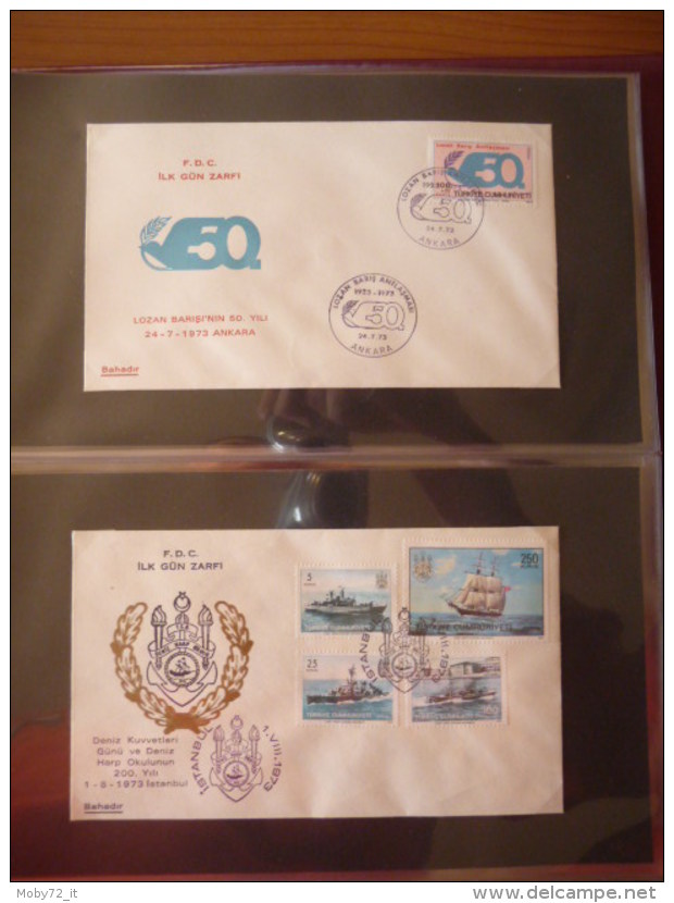 Collezione FDC Turchia 1968/74 (m234)