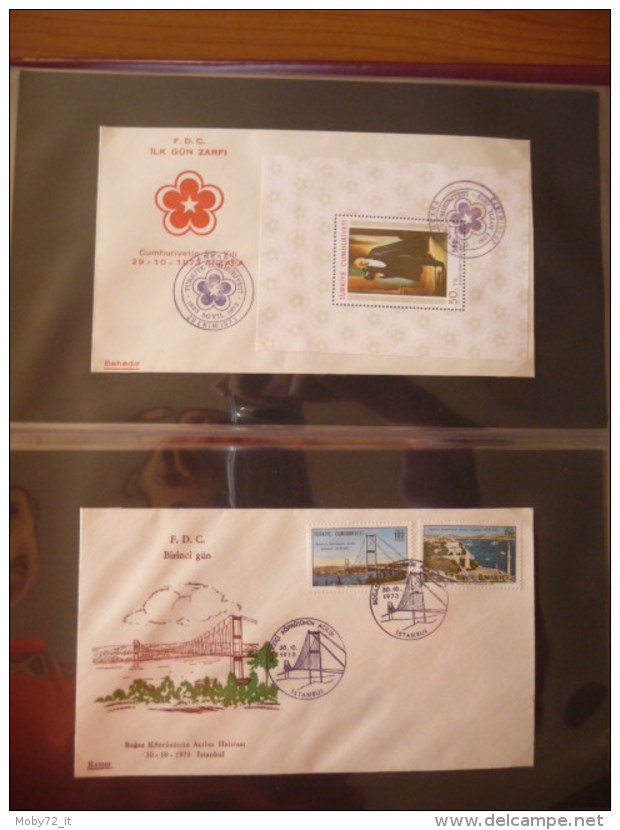 Collezione FDC Turchia 1968/74 (m234)