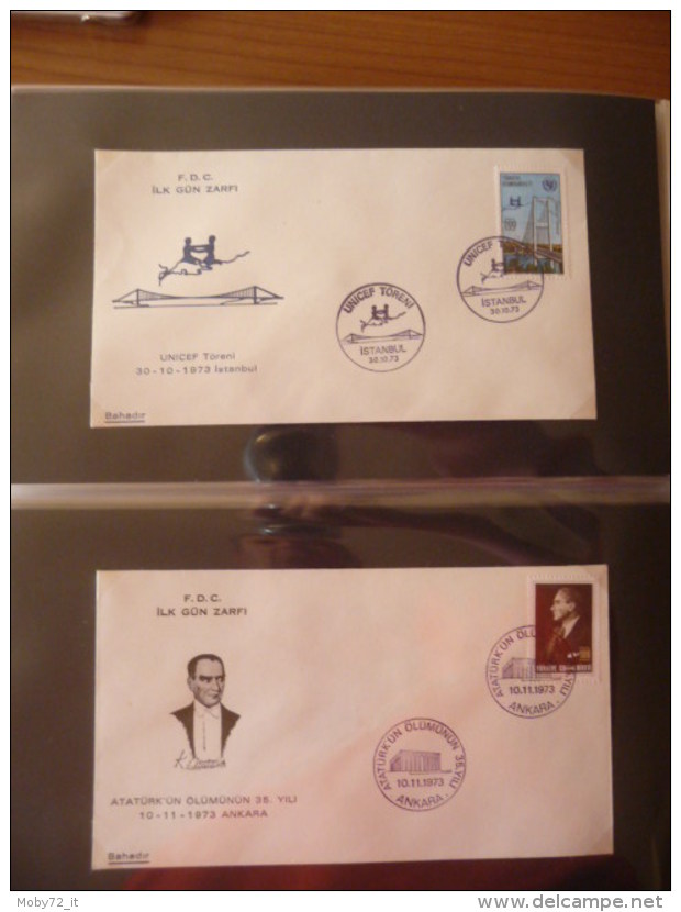 Collezione FDC Turchia 1968/74 (m234)