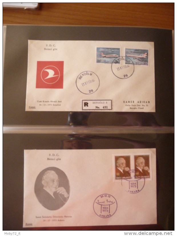 Collezione FDC Turchia 1968/74 (m234)