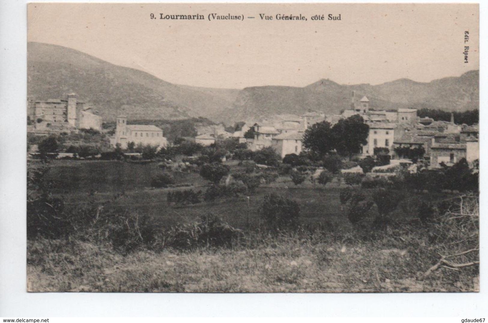 LOURMARIN (84) - VUE GENERALE COTE SUD - Lourmarin