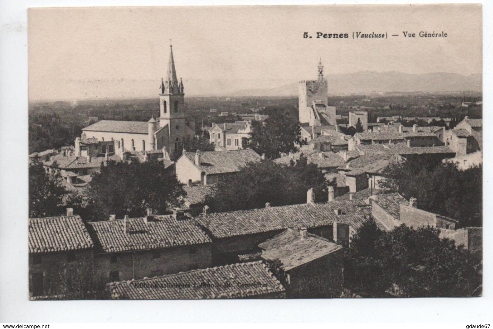 PERNES (84) - VUE GENERALE - Pernes Les Fontaines