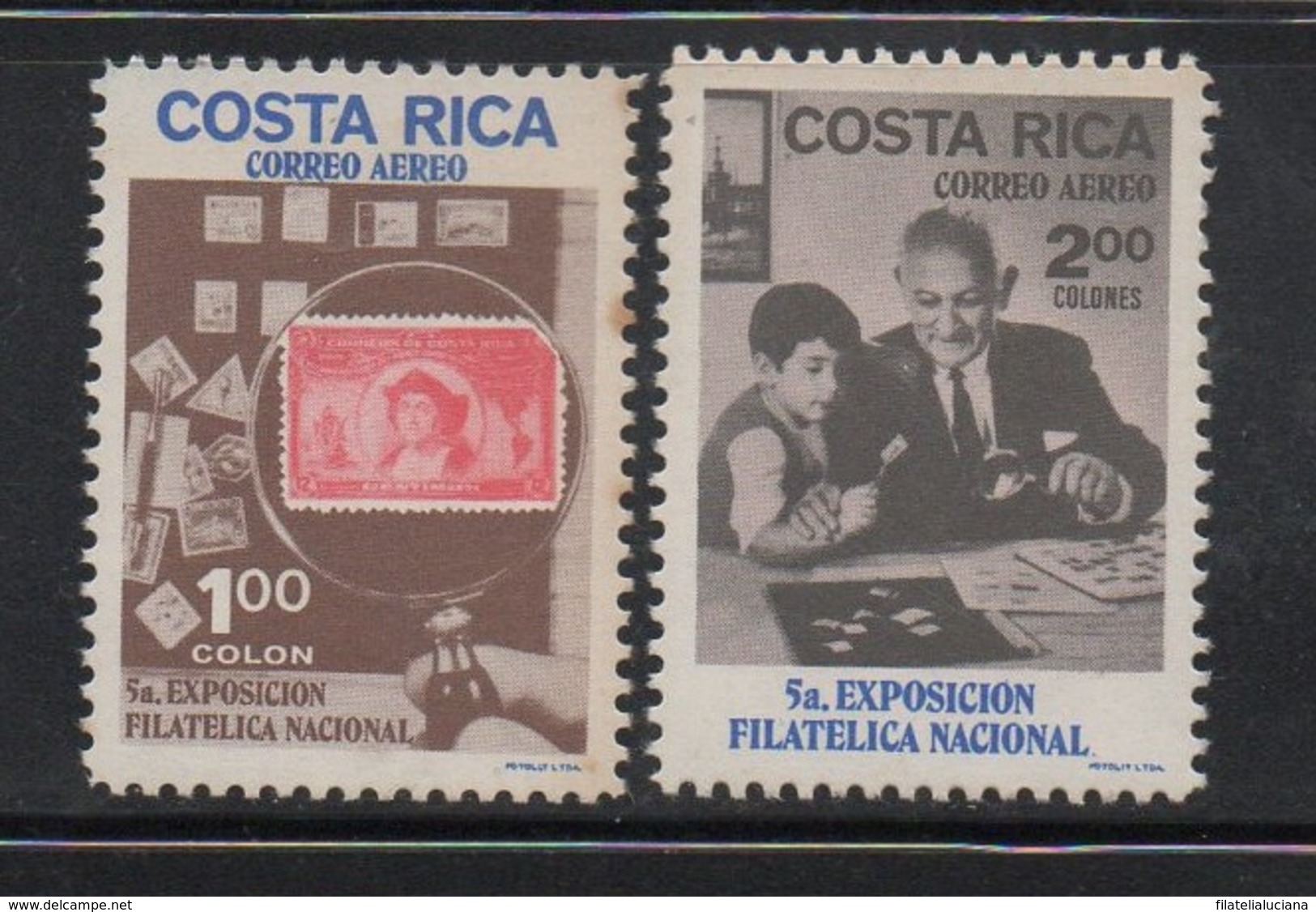 MNH Air Set COSTA RICA 1970 Columbus Scott C502-503 - Costa Rica