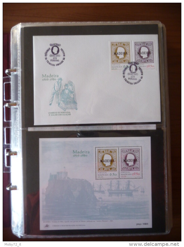 Madeira - Collezione Cartoline 1° Giorno 1980/95 (m182) - Collezioni (in Album)