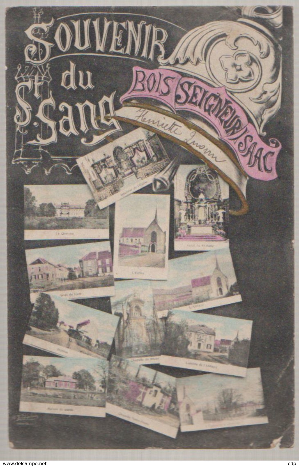 Cpa Bois Seigneur Isaac   Souvenir  1907 - Braine-l'Alleud