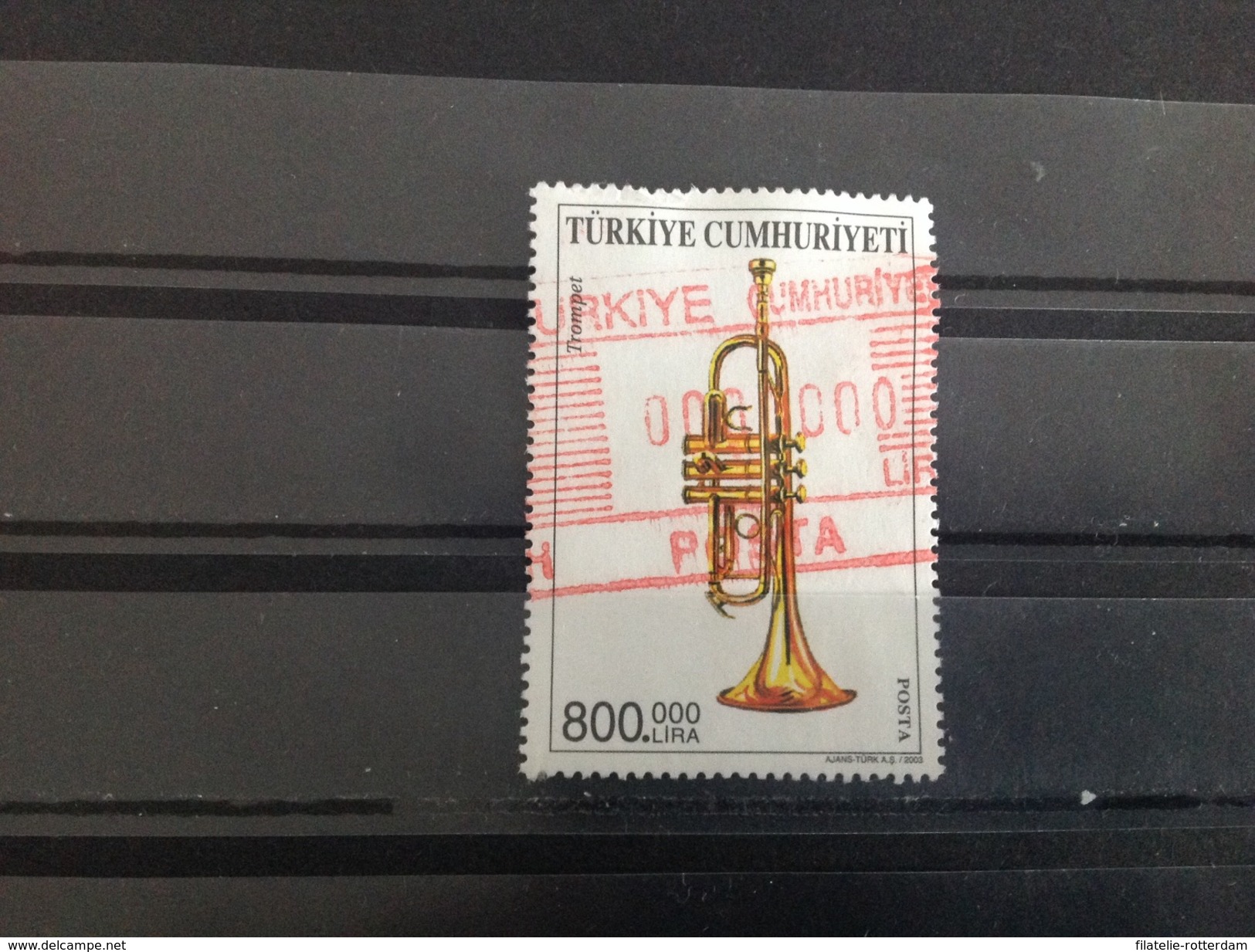 Turkije / Turkey - Trompet (800000) 2003 - Oblitérés