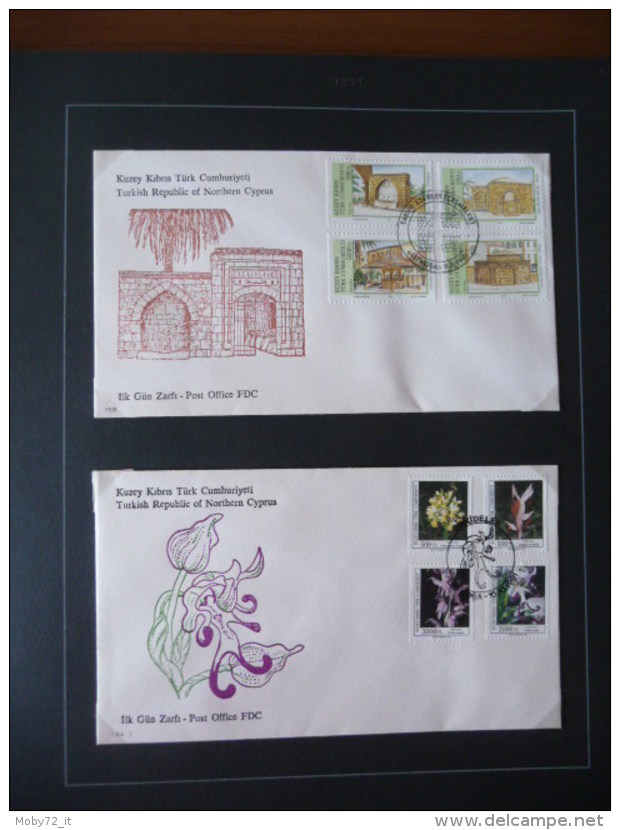 Collezione FDC Cipro Turca 1990/95 (m249)