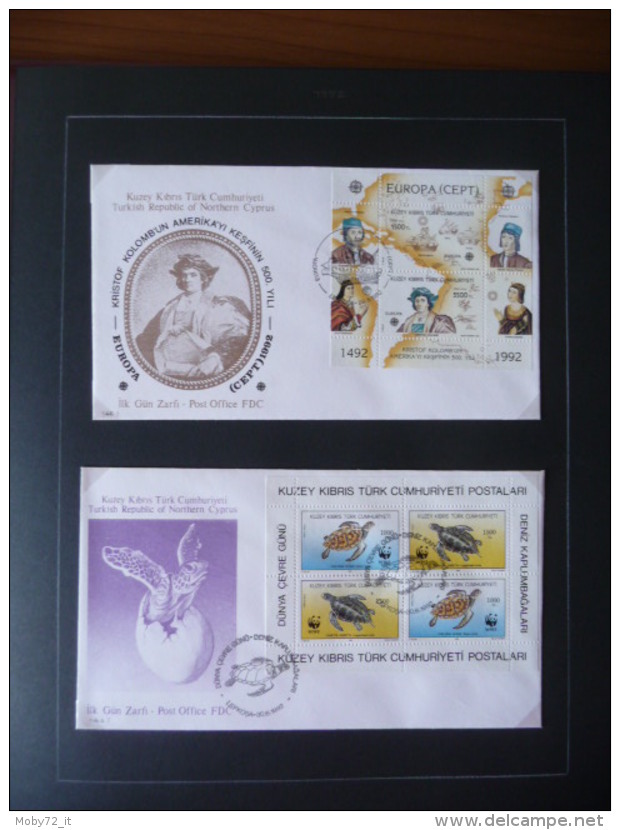 Collezione FDC Cipro Turca 1990/95 (m249)