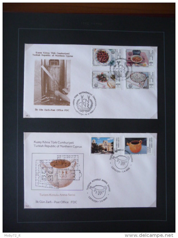 Collezione FDC Cipro Turca 1990/95 (m249)