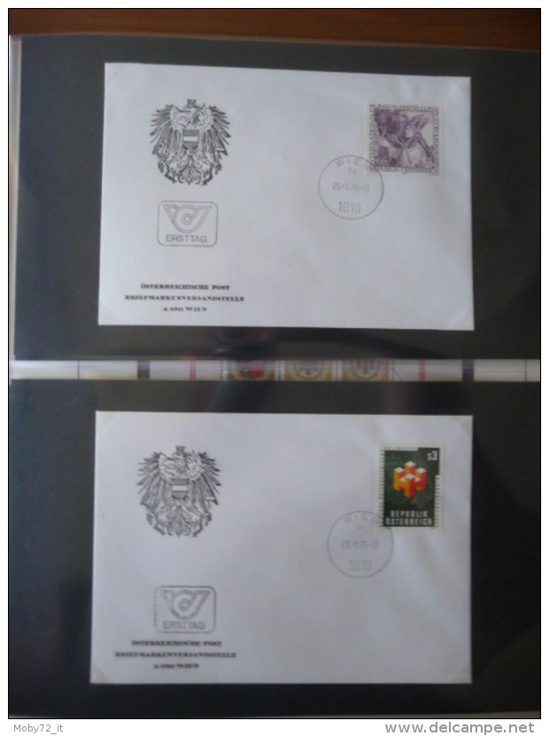 Austria - collezione FDC 1976/80 (m261)