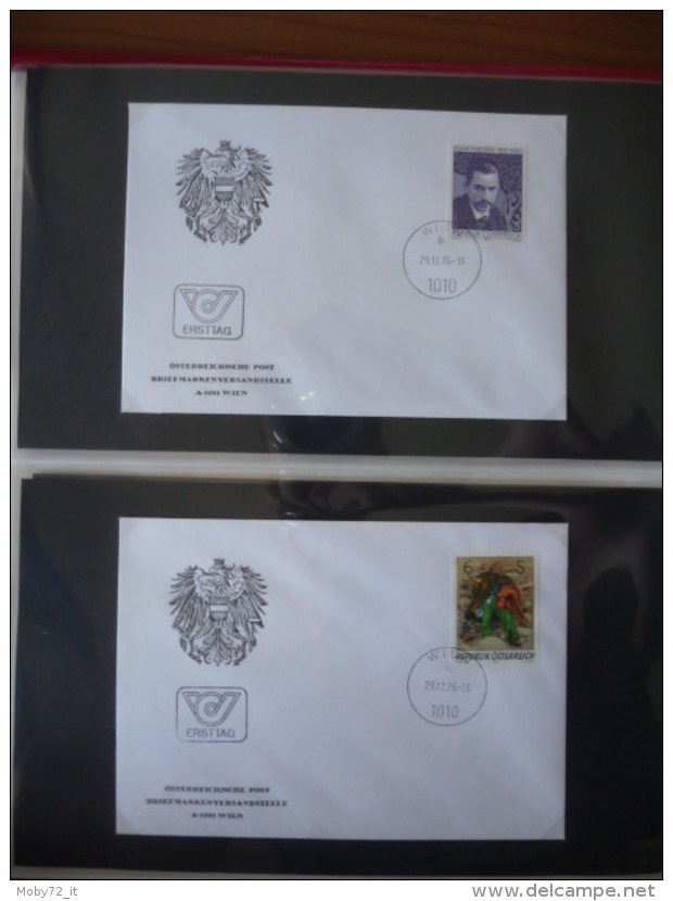 Austria - collezione FDC 1976/80 (m261)