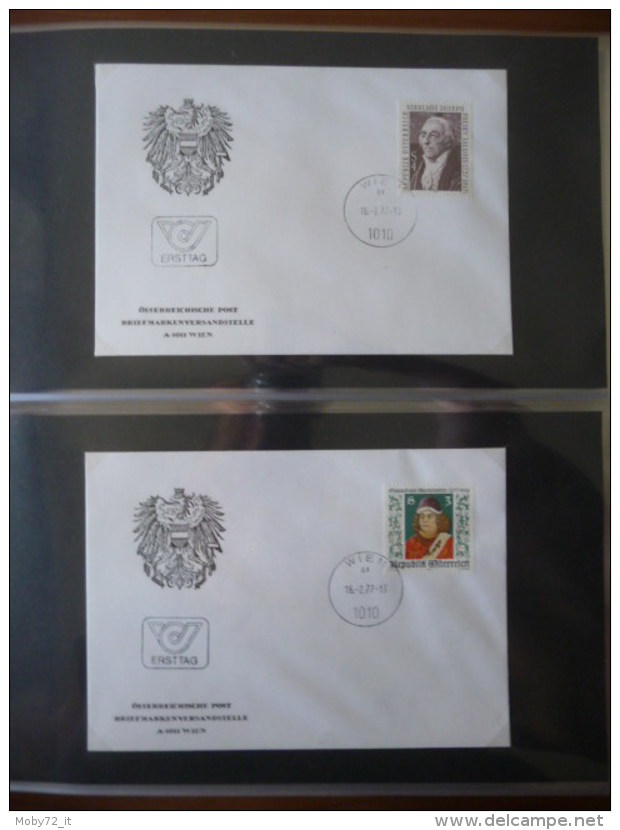 Austria - collezione FDC 1976/80 (m261)