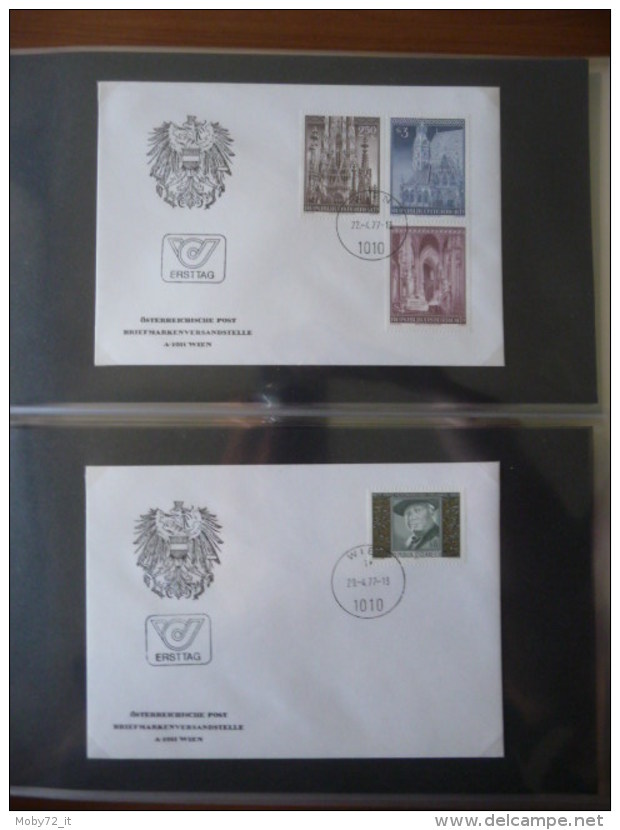 Austria - collezione FDC 1976/80 (m261)