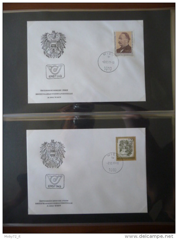 Austria - collezione FDC 1976/80 (m261)