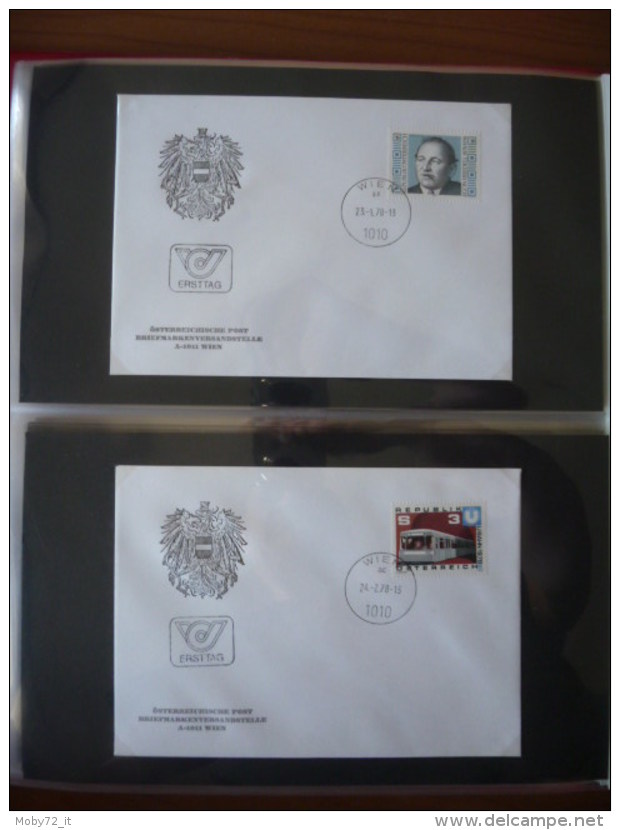 Austria - collezione FDC 1976/80 (m261)