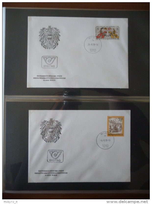 Austria - collezione FDC 1976/80 (m261)