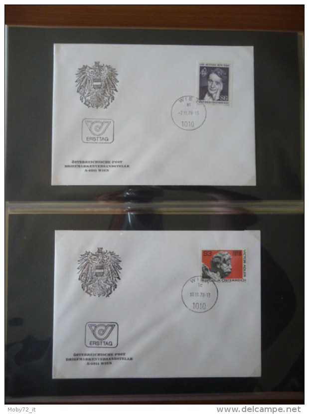 Austria - collezione FDC 1976/80 (m261)
