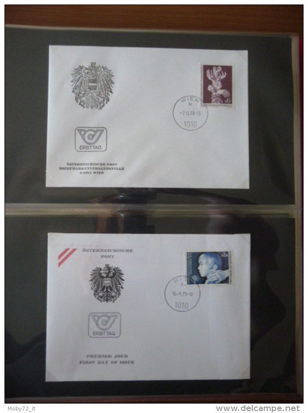 Austria - collezione FDC 1976/80 (m261)