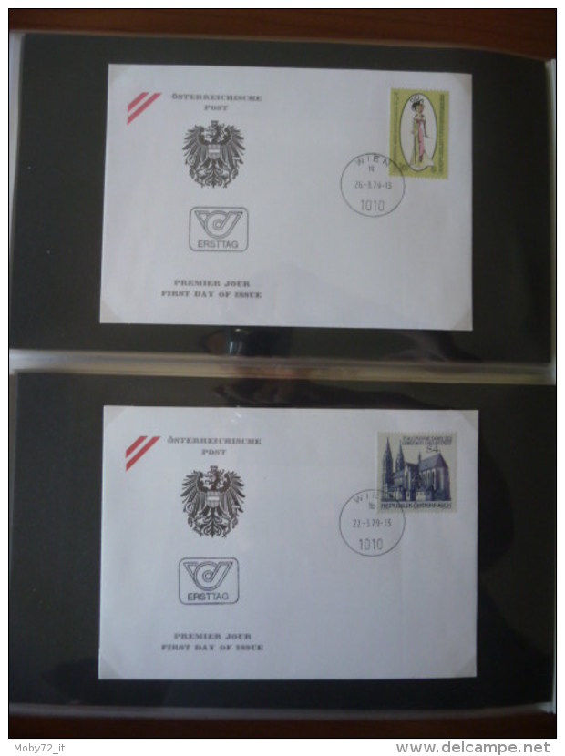 Austria - collezione FDC 1976/80 (m261)