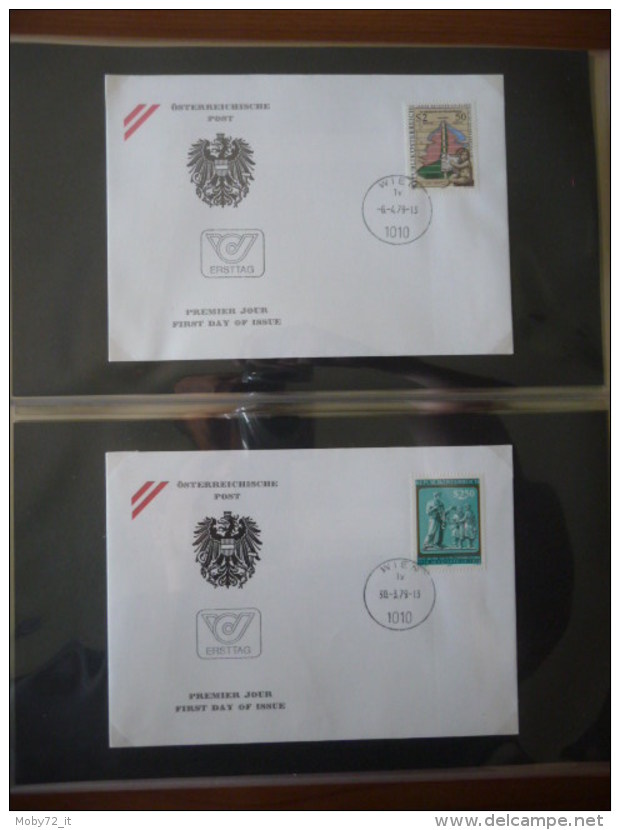 Austria - collezione FDC 1976/80 (m261)