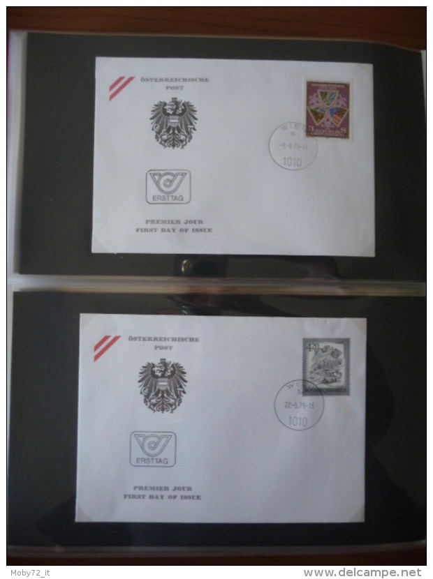 Austria - collezione FDC 1976/80 (m261)