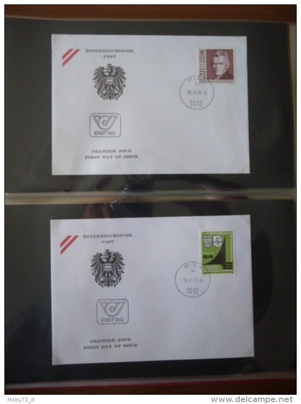 Austria - collezione FDC 1976/80 (m261)