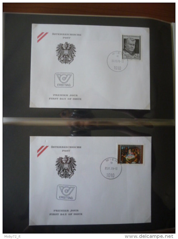 Austria - collezione FDC 1976/80 (m261)