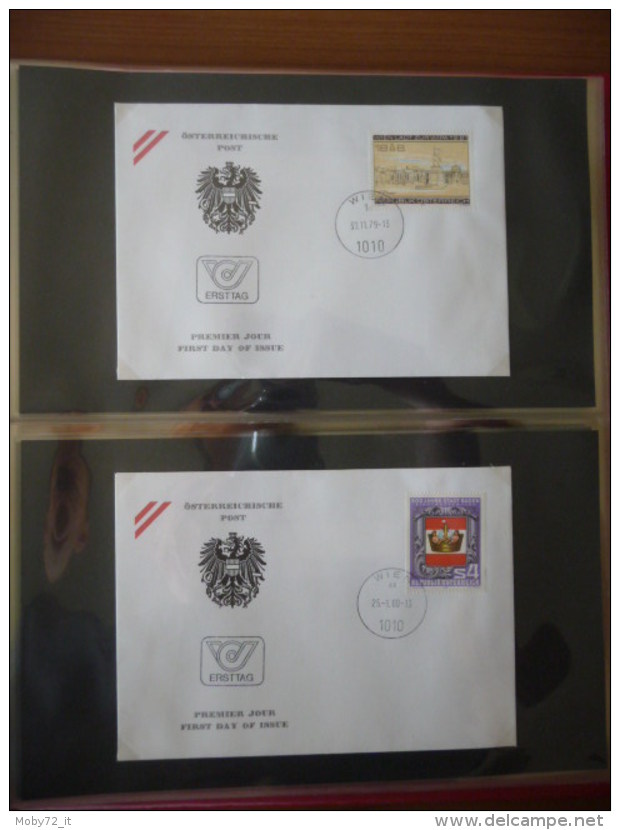 Austria - collezione FDC 1976/80 (m261)