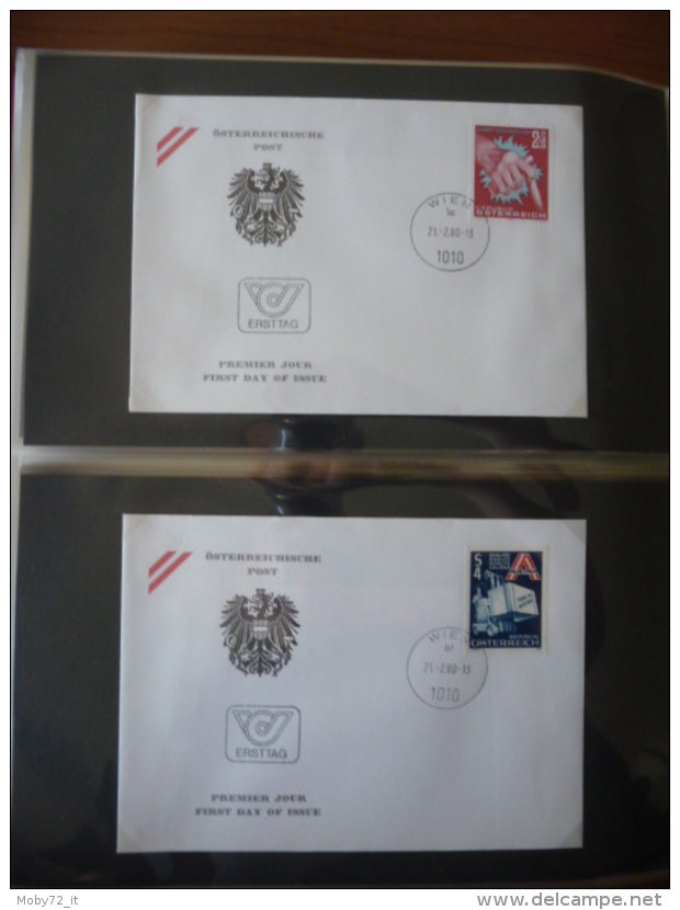 Austria - collezione FDC 1976/80 (m261)