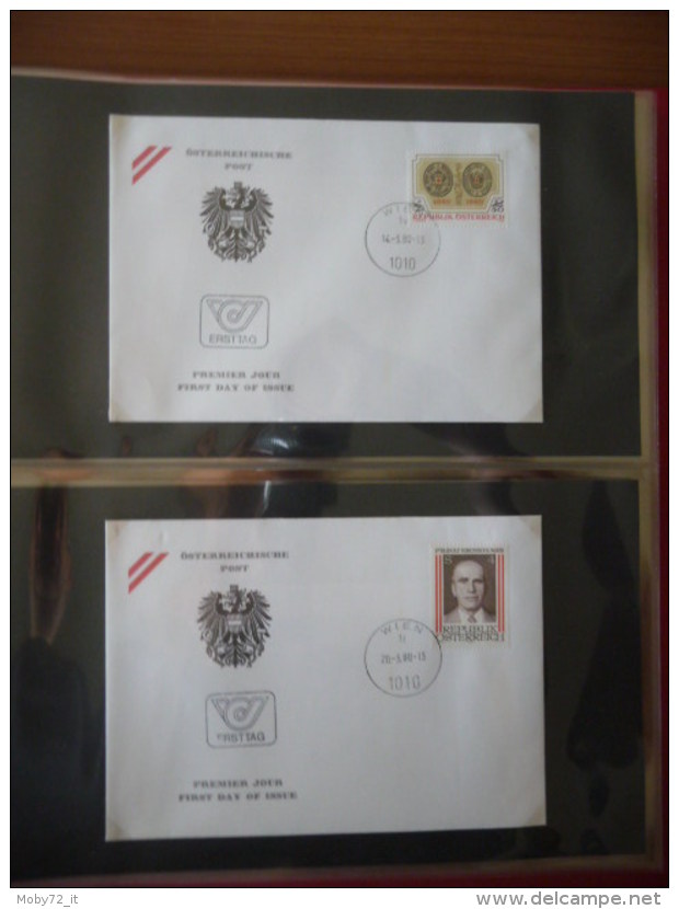 Austria - collezione FDC 1976/80 (m261)