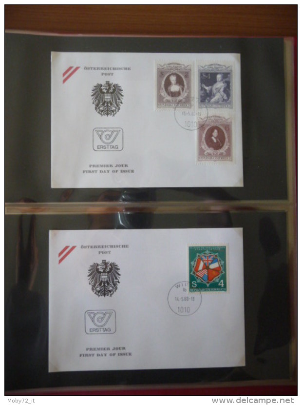 Austria - collezione FDC 1976/80 (m261)