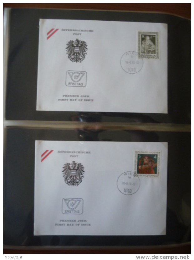 Austria - collezione FDC 1976/80 (m261)