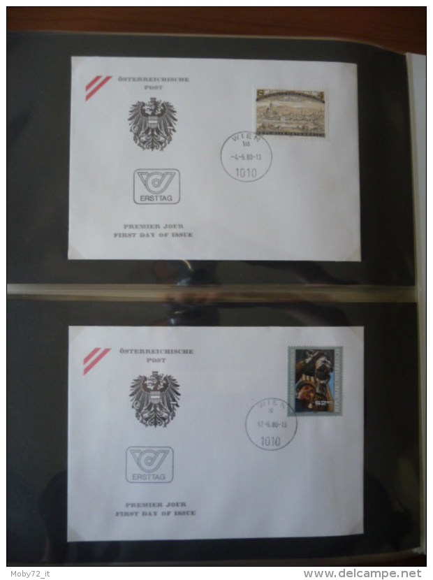 Austria - collezione FDC 1976/80 (m261)