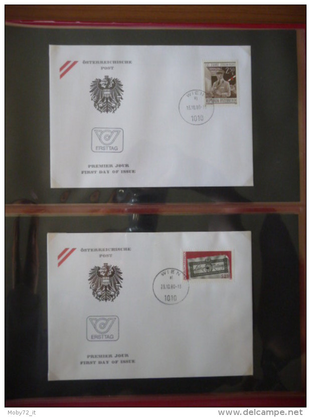 Austria - collezione FDC 1976/80 (m261)