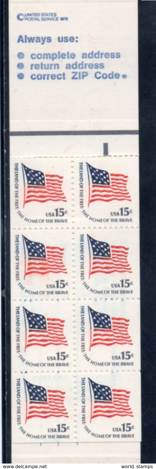 ETATS-UNIS 1978 ** CARNET - Unused Stamps