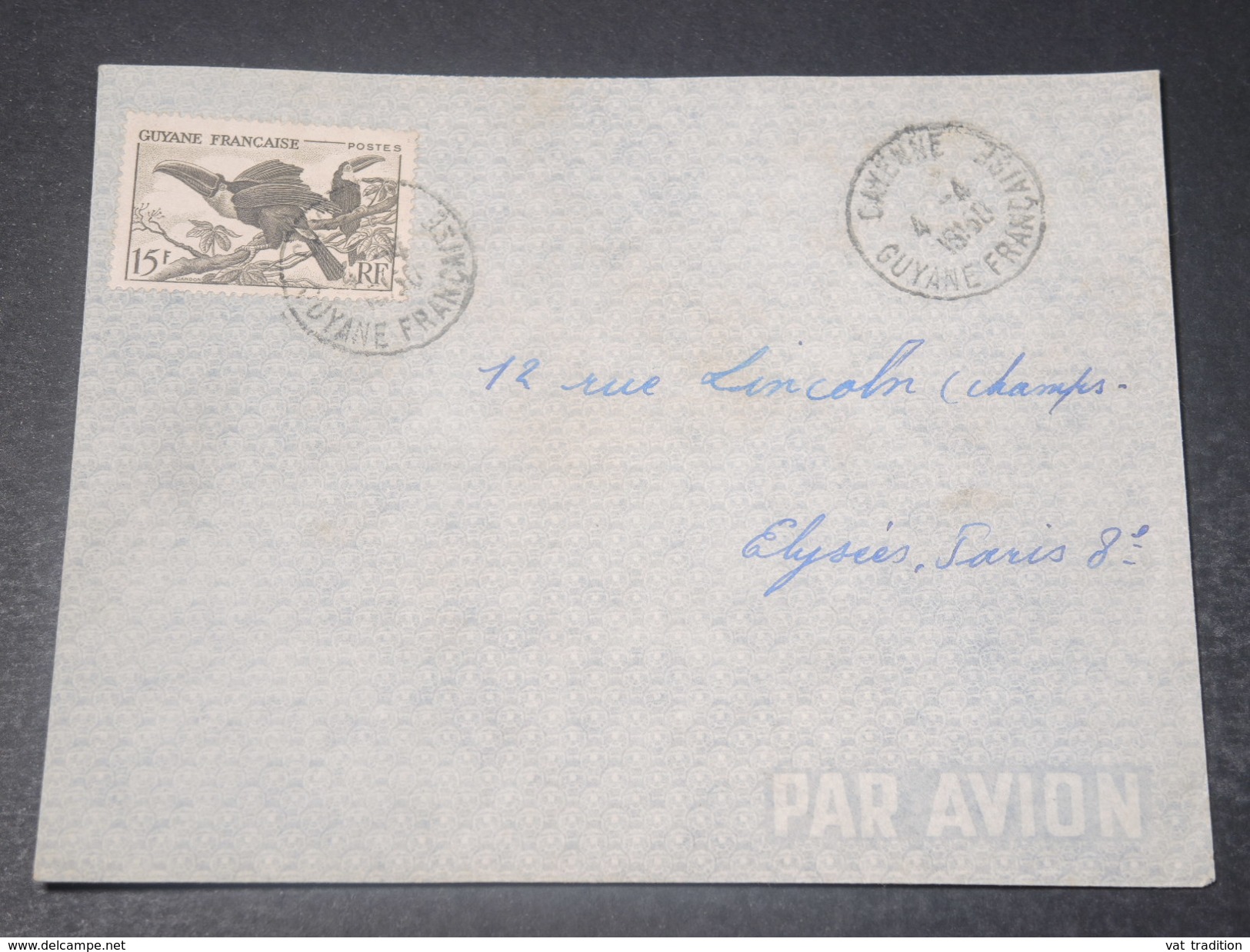 GUYANE - Enveloppe De Cayenne Pour Paris En 1950 -  L 10765 - Briefe U. Dokumente