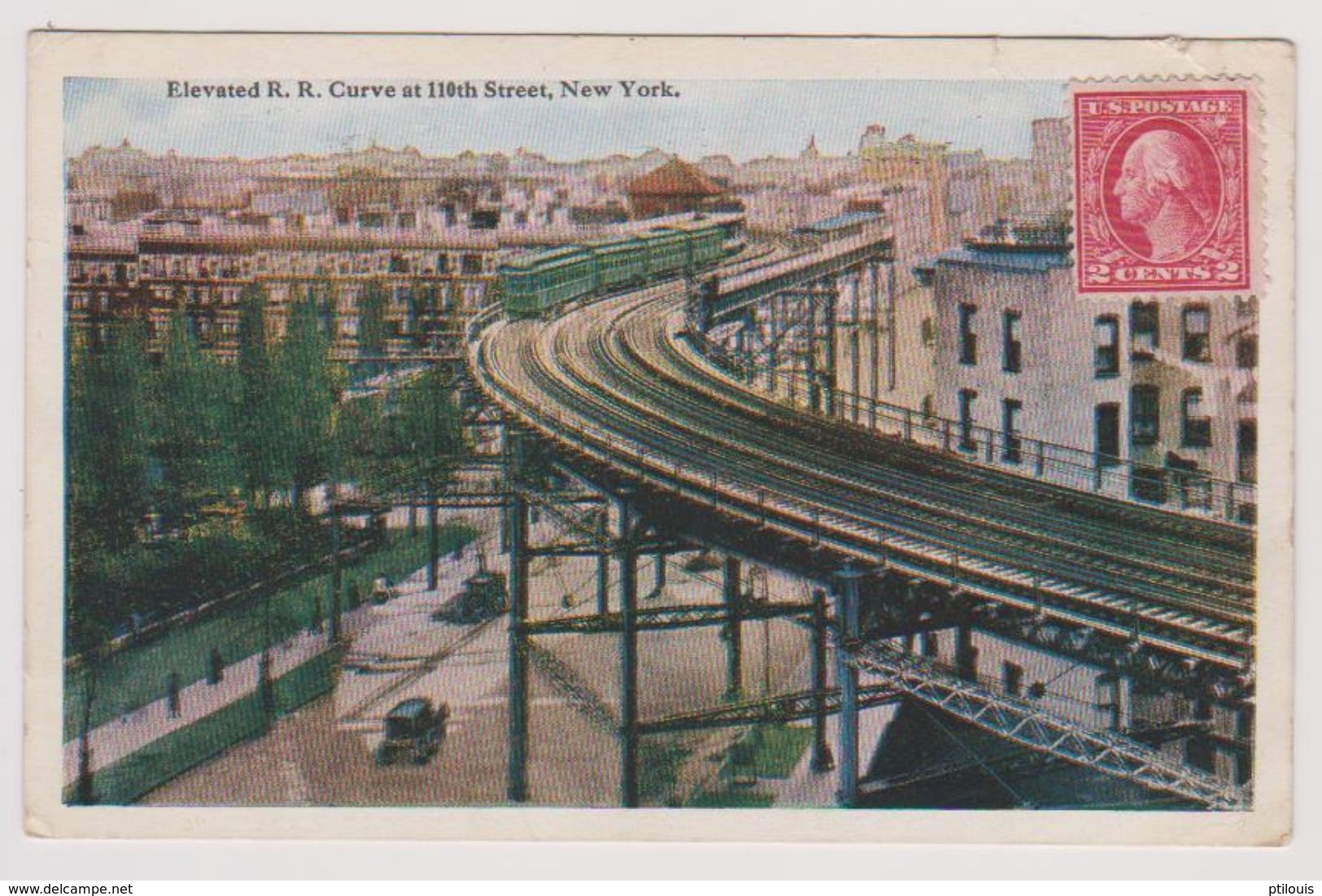 NEW YORK - Elevated R.R. Curve At 110th Street - Ponts & Tunnels