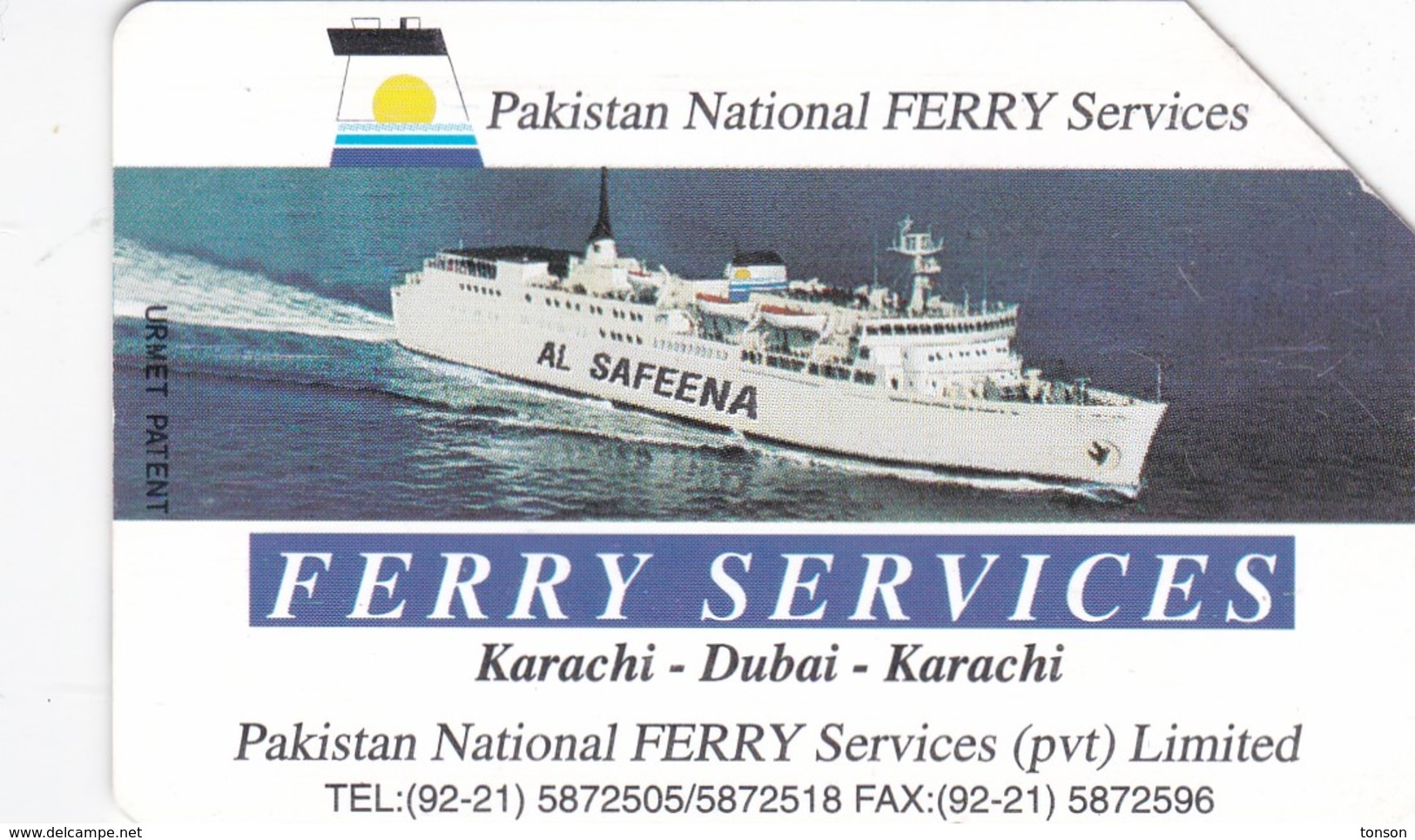 Pakistan, PAK-M-18, Ferry Services, 2 Scans - Pakistán