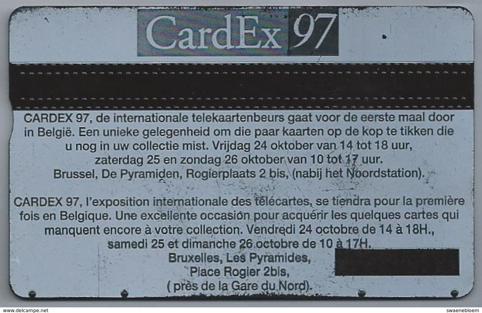 BE.- België. Telecard.- BELGACOM. GENT. Museum Voor Schone Kunsten. Paris-Bruxelles. Brussel-Parijs. 1997. - 728C - GSM-Kaarten, Herlaadbaar & Voorafbetaald