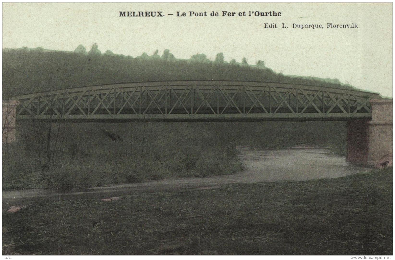 BELGIQUE - LUXEMBOURG - HOTTON - MELREUX - Le Pont De Fer Et L'Ourthe. - Hotton