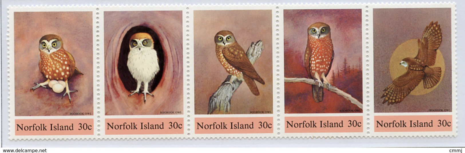 1984 - NORFOLK ISLAND - Mi. Nr.  339/343 - NH -  (UP.70.7) - Norfolkinsel